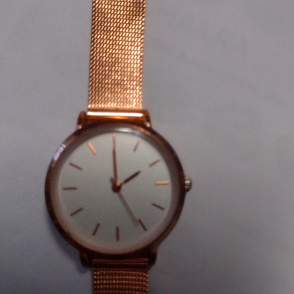 Rose golden women watch. Japan movt